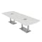 Skutchi Designs 45 in W, 120 in L, 29 in H, Engineered Wood Top, White HAR-AREC-46X119-DOU-ELEC-WHCYPRESS - alternate 1